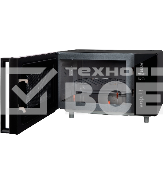 Микроволновая печь HIBERG VM-4588 B черный, 25 л, 900 Вт, переключатели - сенсор