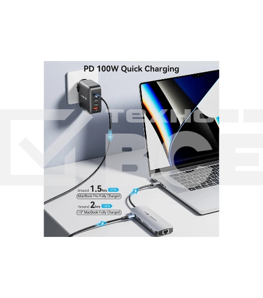 Мультифункциональный хаб Vention USB Type C 9 в 1