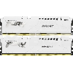Оперативная память Kingston Fury Beast, DDR5, 32GB (2x16GB), 6000MHz, CL30, с радиаторами, белый, фото 1