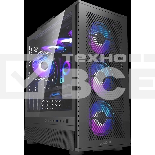 Компьютерный корпус PcCooler ME200 MESH BK черный без БП ATX 2xUSB3.0 audio bott PSU