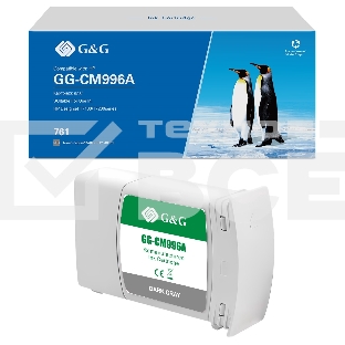 Картридж струйный G&G GG-CM996A 761 темно-серый (400 мл) для HP Designjet T7100/T7200