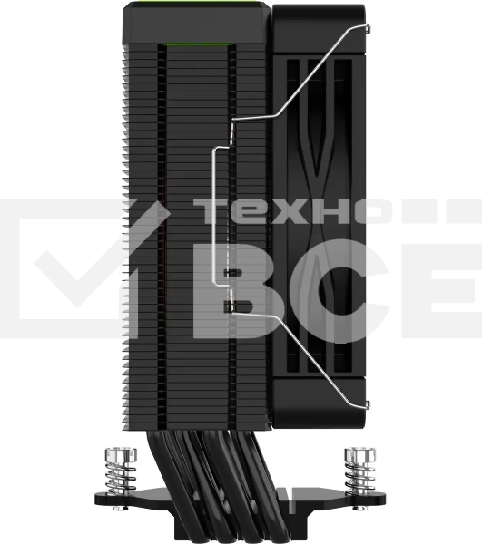 Кулер для процессора Bloody BD-AC205-ARGB1 ARGB черный, 120 мм, алюминий/медь, 1600 об/мин, 26 дБ, 4 pin, 205 Вт, 154 мм