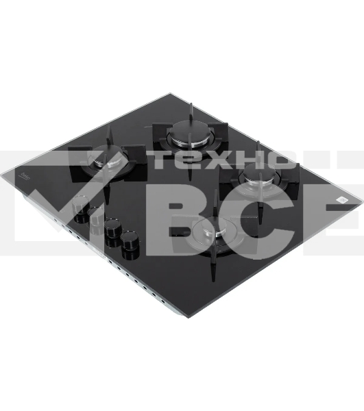 Встраиваемая газовая варочная поверхность Beko HING 642202 SB, Черный