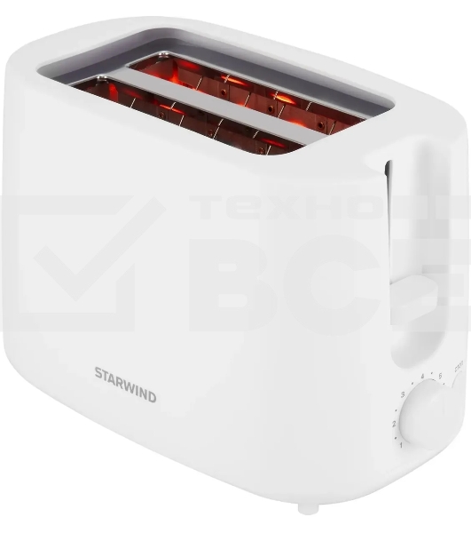 Тостер Starwind ST4107 750 Вт, белый