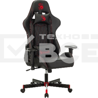 Кресло игровое A4Tech Bloody GC-800 черный ромбик, эко.кожа