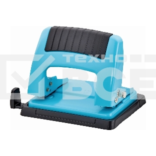Дырокол Kw-Trio 09165BLUE, до 20 листов, металл синий, отверстий: 2, с линейкой