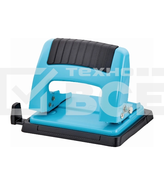 Дырокол Kw-Trio 09165BLUE, до 20 листов, металл синий, отверстий: 2, с линейкой