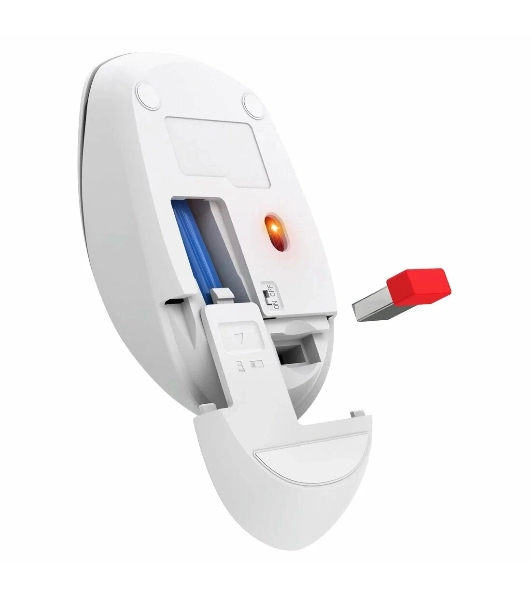 Мышь беспроводная Defender Velvet MB-406 белый, 1600 dpi, радиоканал, Bluetooth, USB, кнопки - 4