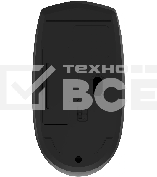 Мышь беспроводная Oklick 201MW черный, 1600 dpi, радиоканал, USB, кнопки - 4