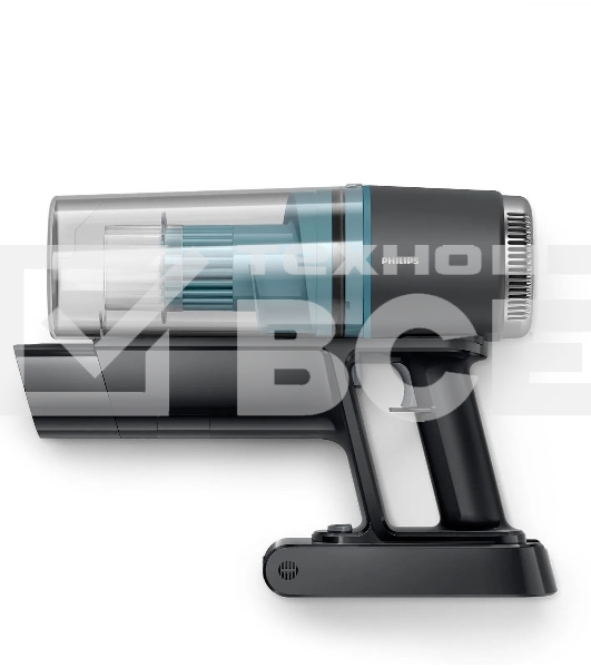 Пылесос вертикальный Philips XC3133/01 черный, питание от аккумулятора, уборка сухая/влажная, пылесборник 0,4 л