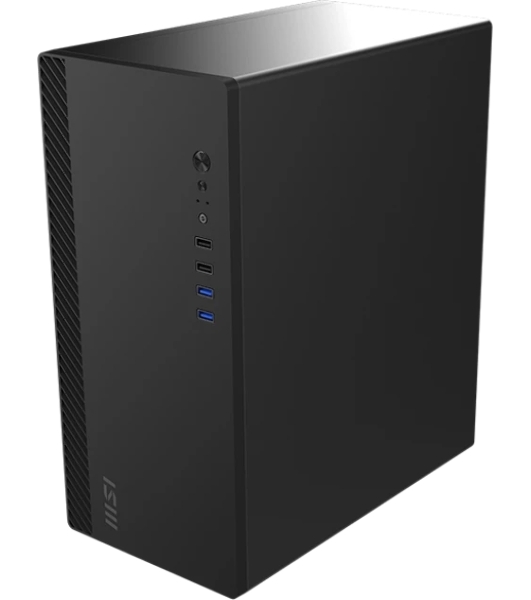 Корпус ПК без блока питания/ Case MSI PRO SHIELD M100P, Midi-Tower, 1x80мм, 2xUSB 3.2, 2xUSB 2.0, mATX, mITX Black