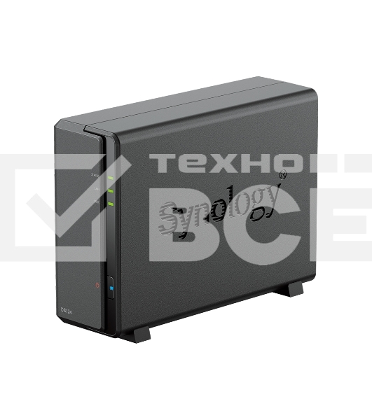 СХД SYNOLOGY настольное исполнение 1BAY NO HDD DS124
