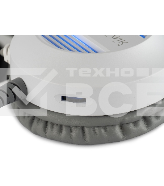 Наушники с микрофоном Оклик HS-L300G White белый 2.2м мониторные USB оголовье (1796952)