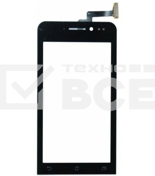 Сенсорное стекло (тачскрин) для Asus ZenFone 4 A450CG, черное