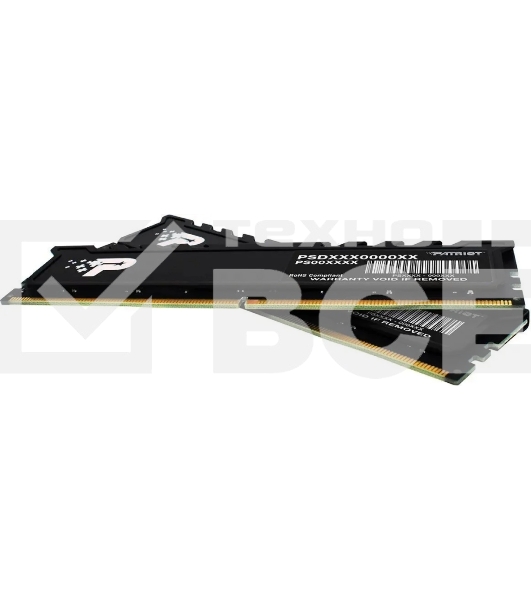 Оперативная память Patriot Signature Premium, DDR5, 64GB (2x32 GB), 4800 MHz, CL40, радиатор, черный