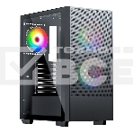 Компьютерный корпус ACD Citadel 106 ATX, Black, USB3.0*1, USB*2+HD audio ,1*12cm  ARGB rear+2*14cm ARGB front ,TG, фото 1