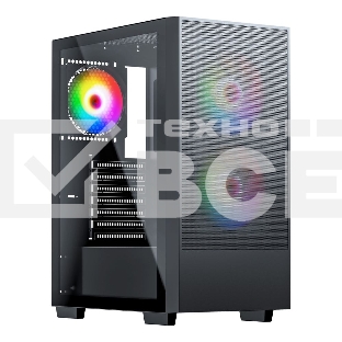 Компьютерный корпус ACD Citadel 106 ATX, Black, USB3.0*1, USB*2+HD audio ,1*12cm  ARGB rear+2*14cm ARGB front ,TG