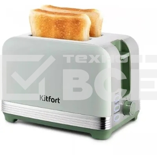 Тостер Kitfort КТ-6070 930Вт фисташковый/серебристый