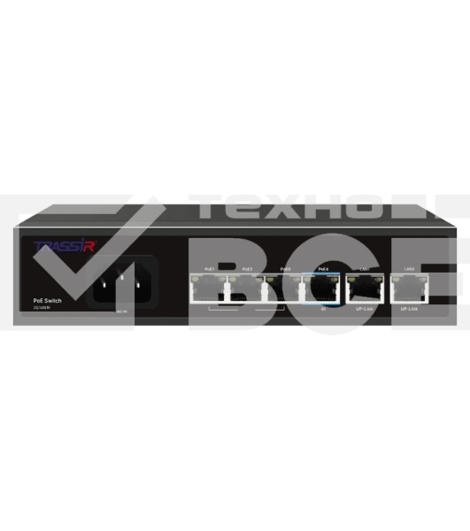 Коммутатор Trassir TR-NS1206-65-4PoE