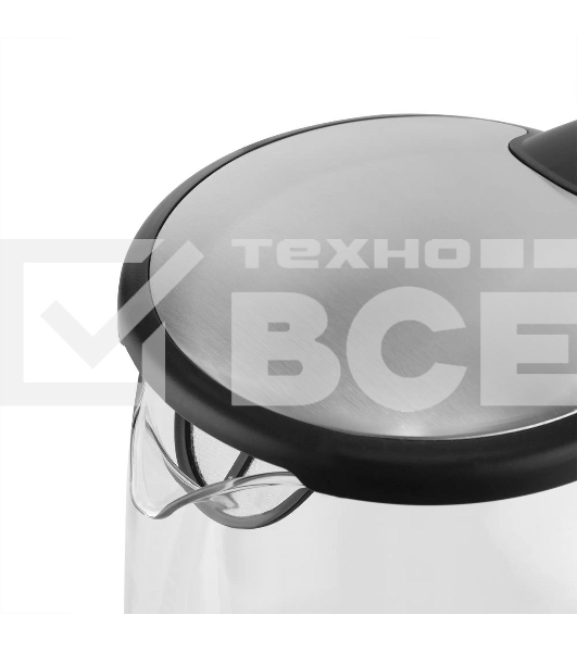 Чайник электрический Vitek VT-8807 1.7л. 2200Вт серебристый корпус: стекло/металл