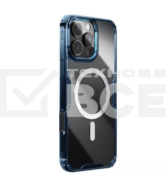 Чехол Nature TPU Pro Magnetic Case, синий, (AP IP16 Pro)