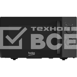Микроволновая печь Beko SOLO MOF23300B черный, 23 л, 900 Вт, переключатели - поворотный механизм