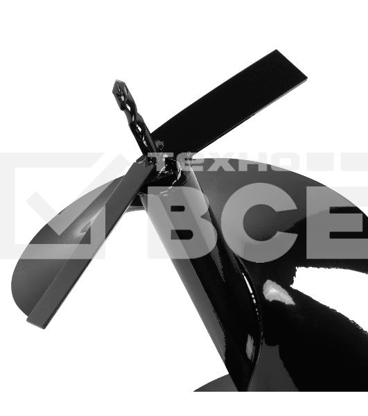 Шнек для грунта Denzel E-250, диаметр 250 мм, длина 800 мм, соединение 20 мм, несъемный нож