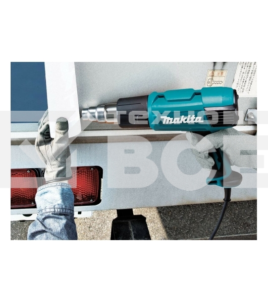 Фен Makita HG 6031 VK 1800Вт 250-500л/мин с регулировкой, с насадками, кейс