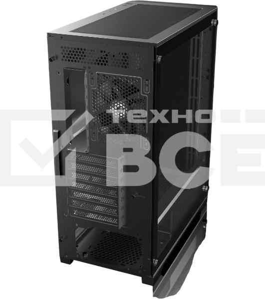 Корпус без блока питания Raijintek ARCADIA 41, Midi-Tower, TG, 1x120мм, 2xUSB-A 3.0 + 1xUSB-C, ATX, mATX, mITX Black