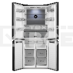 Холодильник Maunfeld MFF192NFSB01 Inverter черная сталь трехкамерный 334/184л морозилка снизу, No Frost, Side by Side, фото4