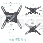 Кронштейн для телевизора Kromax TECHNO-5 серый 15
