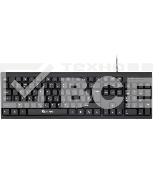 Клавиатура + мышь Oklick 630M клав:черный мышь:черный USB