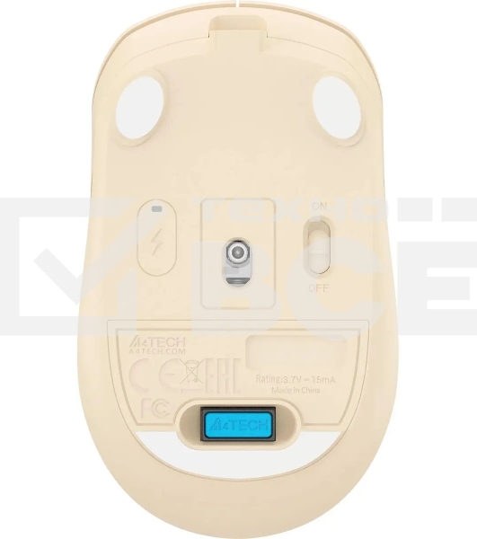 Мышь беспроводная A4Tech Fstyler FG10CS Air бежевый/коричневый оптическая (2000dpi) silent беспроводная USB для ноутбука (4but)