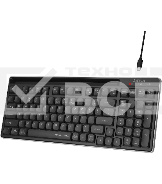 Клавиатура A4Tech Fstyler FBX70C беспроводная, USB, Bluetooth/Радиоканал, черный