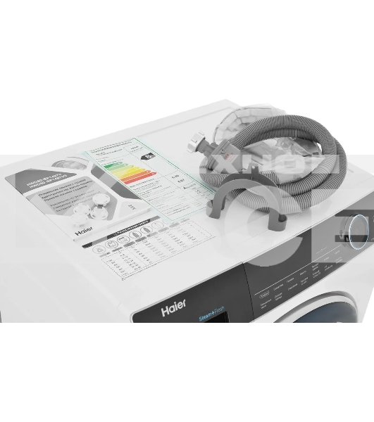 Стиральная машина Haier HWD80-BP14979 белый, загрузка фронтальная 8 кг, 5 кг - сушка, 1400 об/мин, класс: B