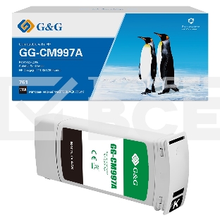 Картридж струйный G&G GG-CM997A 761 матовый черный (775 мл) для HP Designjet T7100/T7200