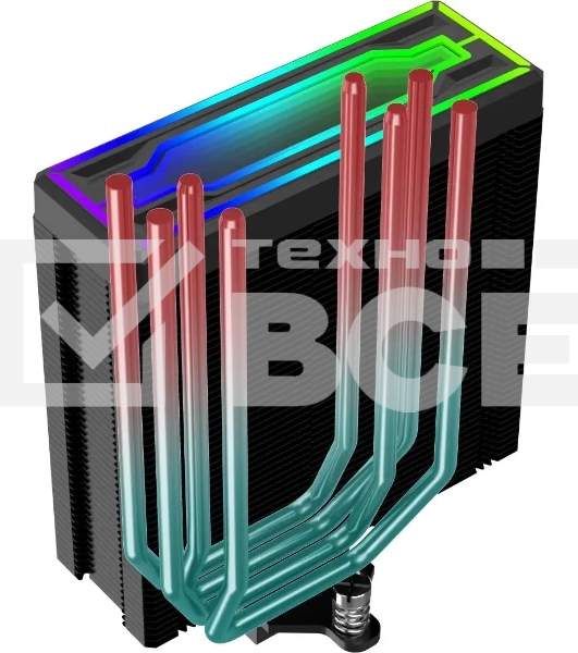 Кулер для процессора Bloody BD-AC205-ARGB1 ARGB черный, 120 мм, алюминий/медь, 1600 об/мин, 26 дБ, 4 pin, 205 Вт, 154 мм
