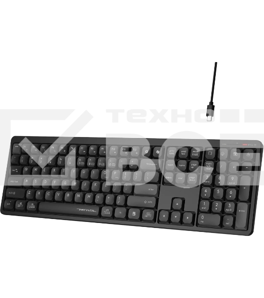 Клавиатура A4Tech Fstyler FBX55C черный USB беспроводная BT/Radio slim Multimedia (FBX55C)