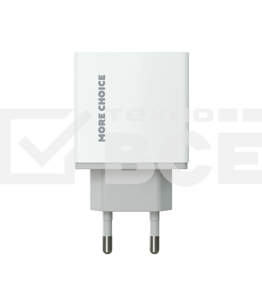 Сетевое зарядное устройство MORE CHOICE (4610196409004) NC11 СЗУ 2USB 2.4A белый белый