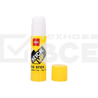 Клей-карандаш Deli EA20310 36гр корпус желтый ПВП, дисплей картонный, усиленный, Stick UP