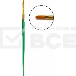 Набор кистей Silwerhof Color, синтетика (набор 5шт) синтетика круглая №3/плоская №2,6,14/овальная №1, фото6