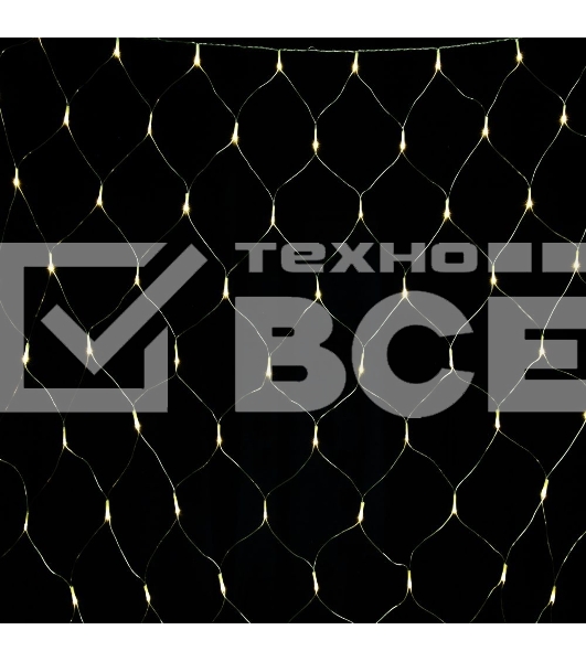 Гирлянда светод. Funray Cетка ML-320WW, 3x2м, 320 LED, тепл.белый, IP20, прозрачный шнур 2м, контр