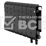 Радиатор биметаллический Royal Thermo Infinity 300 Noir Sable VR80 - 8 секц., фото 1