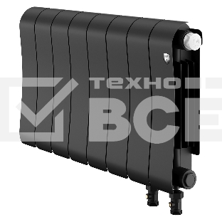 Радиатор биметаллический Royal Thermo Infinity 300 Noir Sable VR80 - 8 секц.