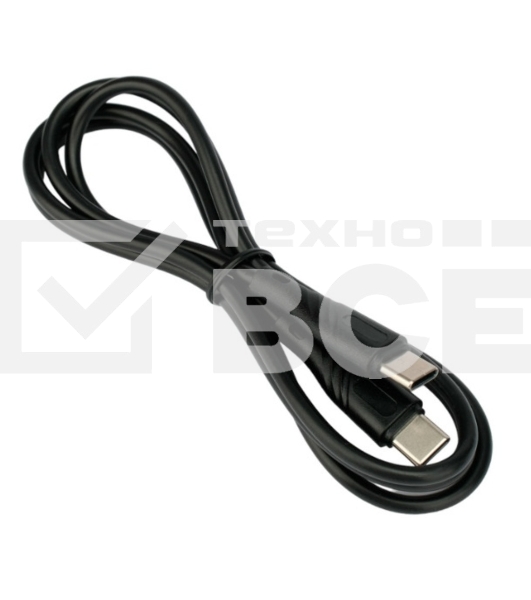 Кабель USB2.0 Cablexpert CCB-USB2-CMCMO1-1MB, Type-C/Type-C, издание Classic 0.1, 3A, 60W, PD/QC3.0, медь, 1м, черный, коробка