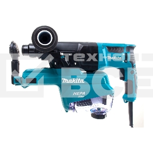 Перфоратор Makita HR2652 SDS+,800Вт,3реж,2.9Дж,0-4600у\м,3.0кг,чем,комплект д\сбора пыли с фильтро