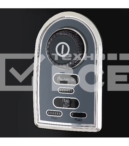 Пылесос вертикальный паровой Kitfort КТ-535-1 черный, питание от сети, 1600 Вт, уборка влажная/паром/сухая, пылесборник 1 л