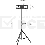 Подставка для телевизора Arm Media TR-STAND-2 черный, 32'-70' макс. 40 кг, напольный, фиксированный, фото4