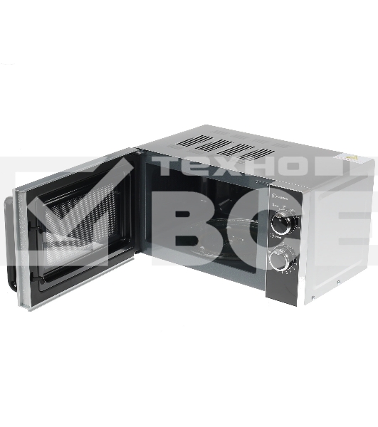 Микроволновая печь BBK 20MWS-772M/S-M серебристый, 20 л, 700 Вт, переключатели - поворотный механизм
