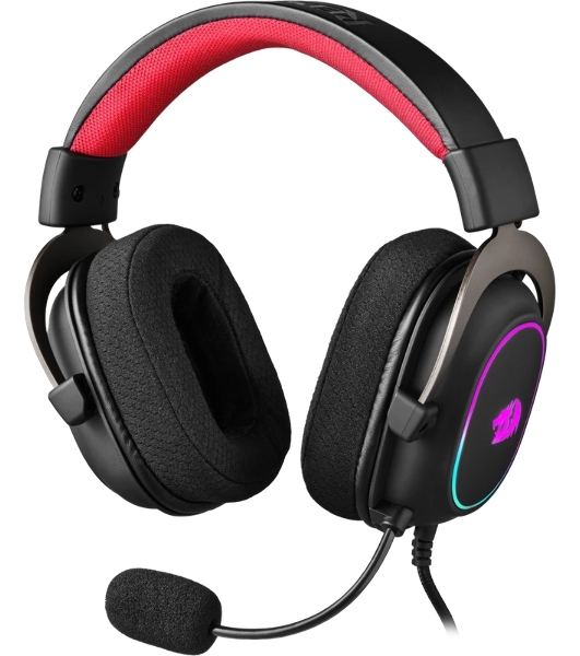 Гарнитура Redragon Zeus X чёрный, проводная, USB, подсветка